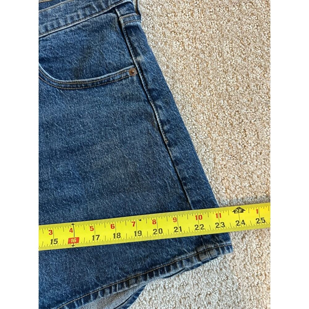 Abercrombie High Rise Dad Short Set 5" Inseam Blue Denim Women 30 - Picture 10 of 10